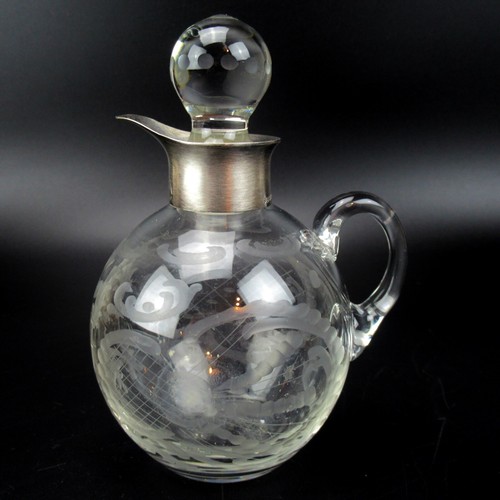 Handgeschliffene glas karaffe - handgeschliffene,