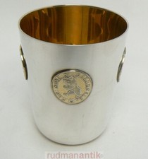 MÜNZBECHER mit 4 alten
